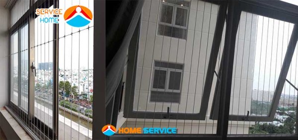 Lưới an toàn cửa sổ tại chung cư - Giàn Phơi Thông Minh Homeservice - Công Ty Giàn Phơi Thông Minh Homeservice